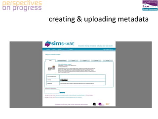 creating & uploading metadata 