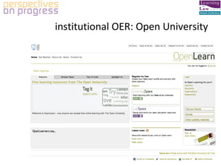 institutional OER: Open University 