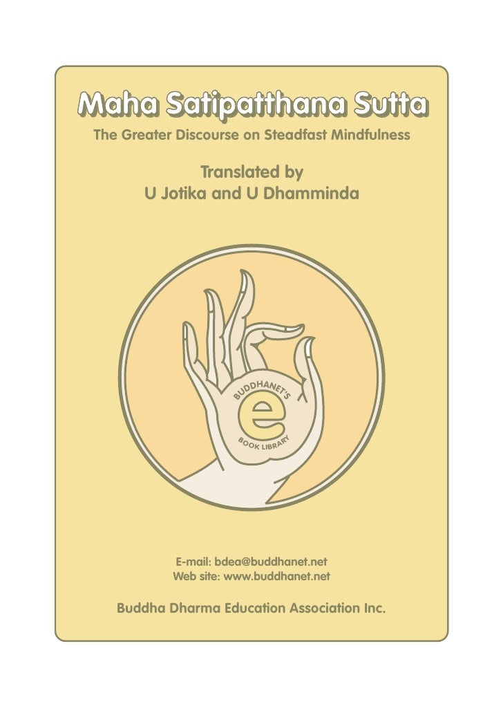 Maha Satipatthana Sutta - 