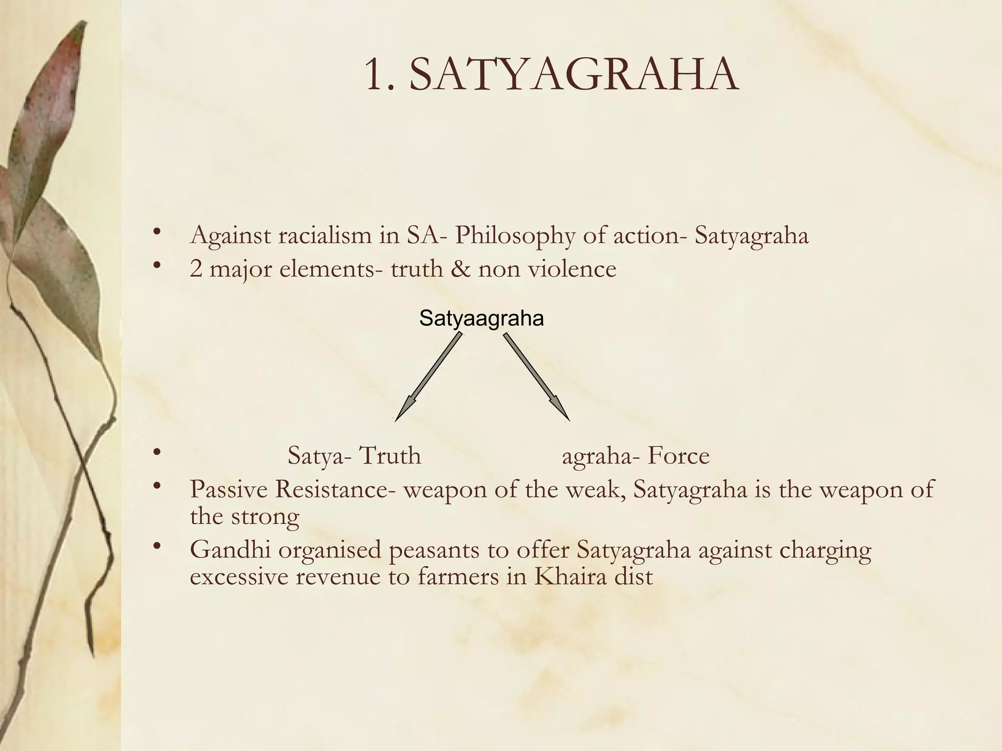 Mahatma Gandhi and National Movements | PPT