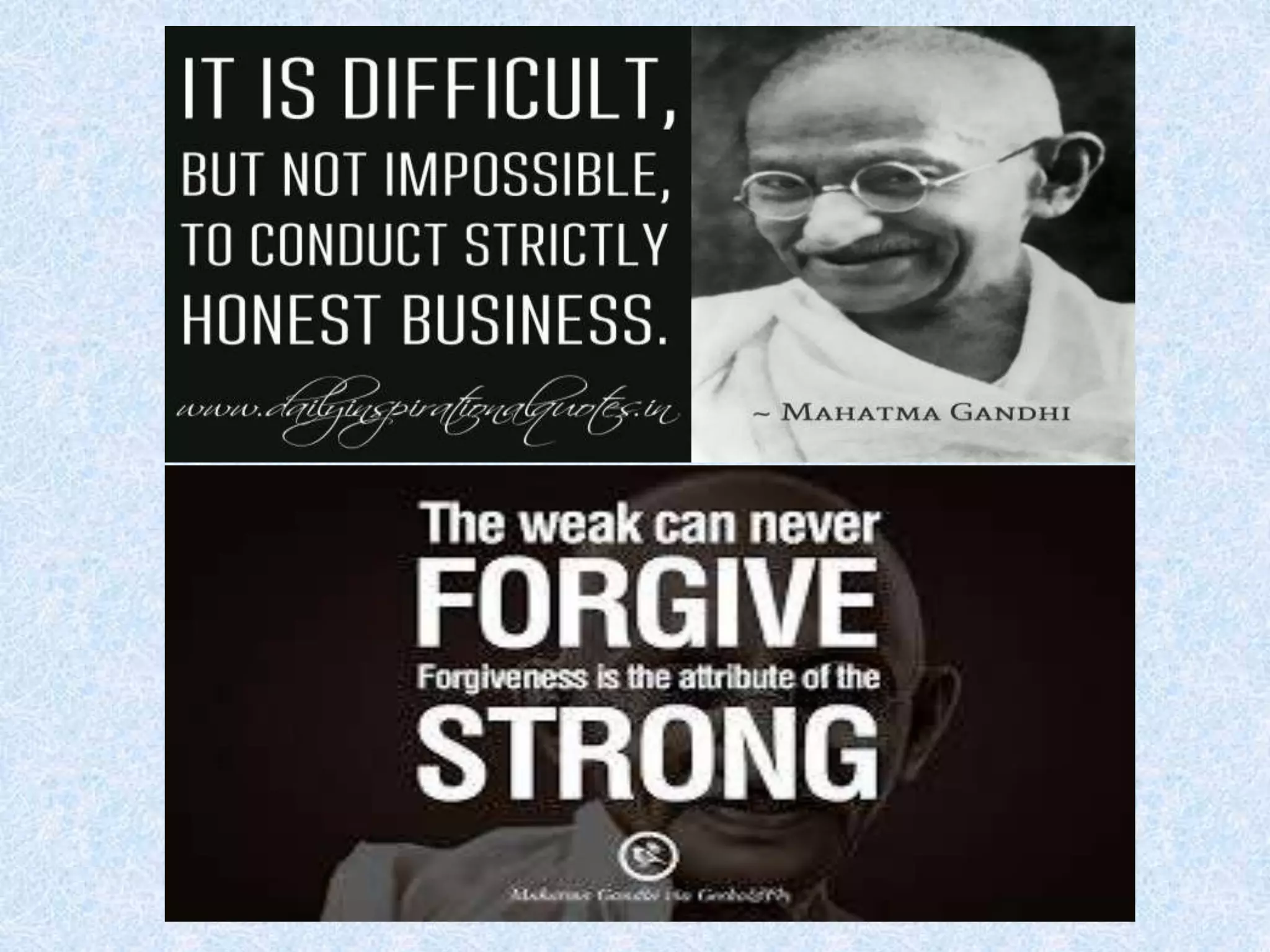 Mahatma Gandhi Ethical Values