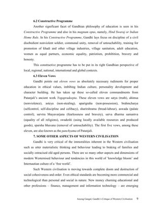 Mahatma gandhi western civilisation pdf karo | PDF