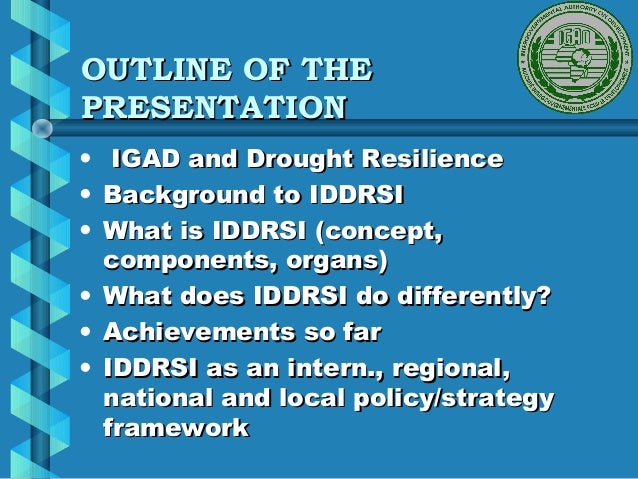 Iddrsi strategy