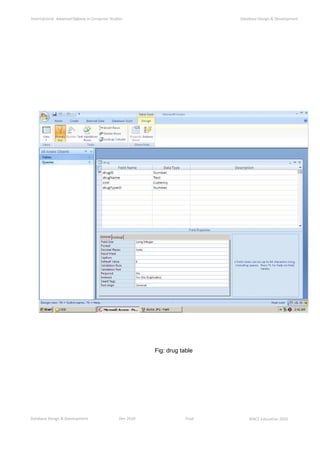 Database design and Development | DOC