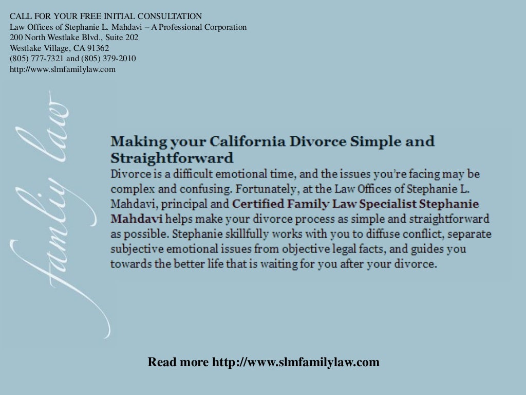 Ventura County Family Law Lawyer Divorce Attorney Westlake Village