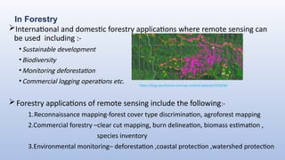 APPLICATION OF REMOTE SENSING IN GEOSCIENCE | PPTX
