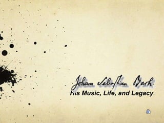 His Music, Life, and Legacy. 