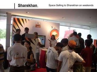 Sharekhan  Space Selling to Sharekhan on weekends 