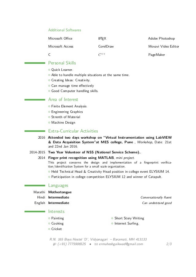 cv engineering