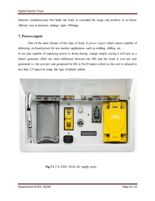 hybrid electric truck document | DOCX