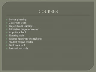 Lesson path courses | PPTX