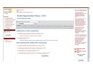 Introducing Dspace @ ILRI