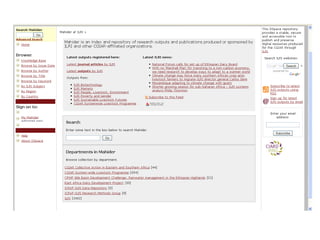 Introducing Dspace @ ILRI