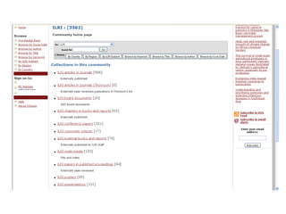 Introducing Dspace @ ILRI