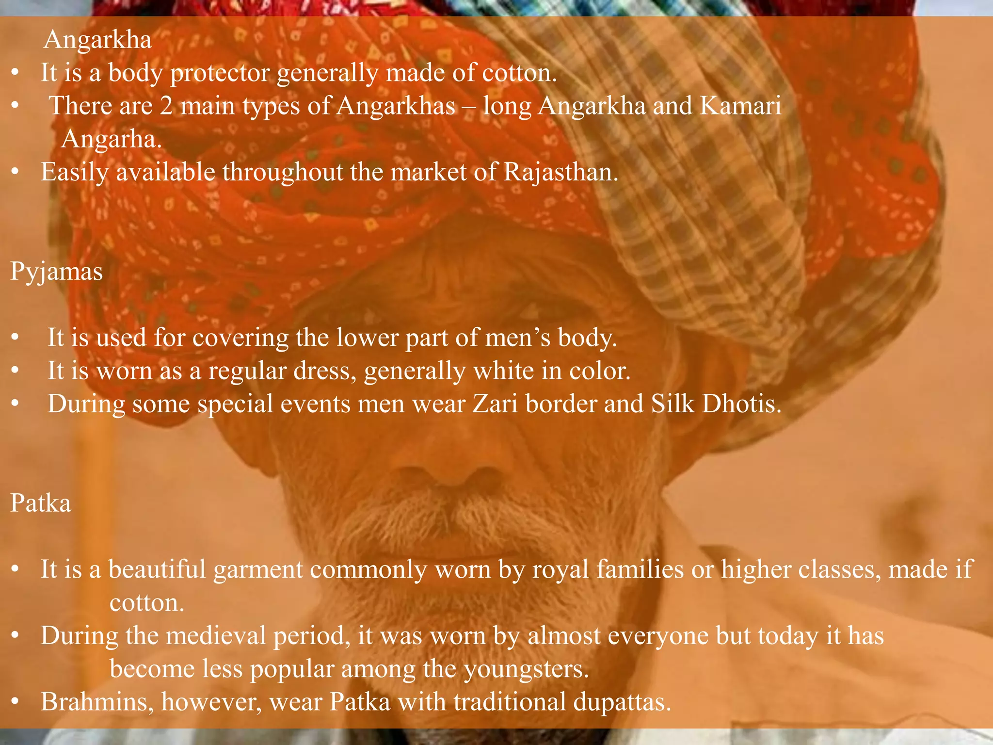 Traditional Costumes of India #Rajasthan | PPTX