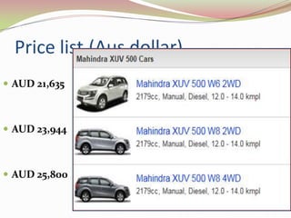 Price list.(Aus dollar)
 AUD 21,635



 AUD 23,944



 AUD 25,800
 