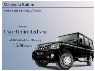 Top 10 Facts About Mahindra Bolero