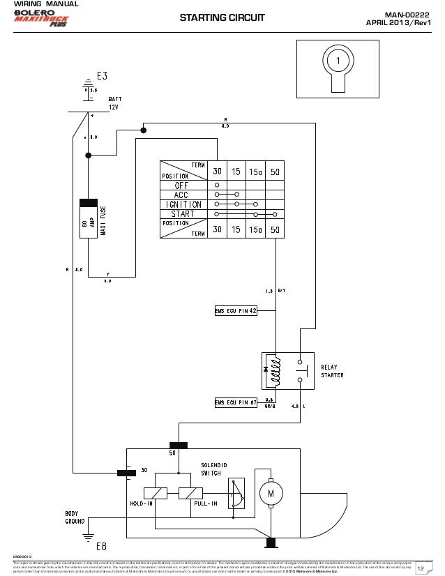 Wiring Diagram For Mahindra Bolero Mahindra bolero wiring