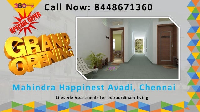 Mahindra Lifespaces Happinest Avadi Chennai 1 Bhk Flat In