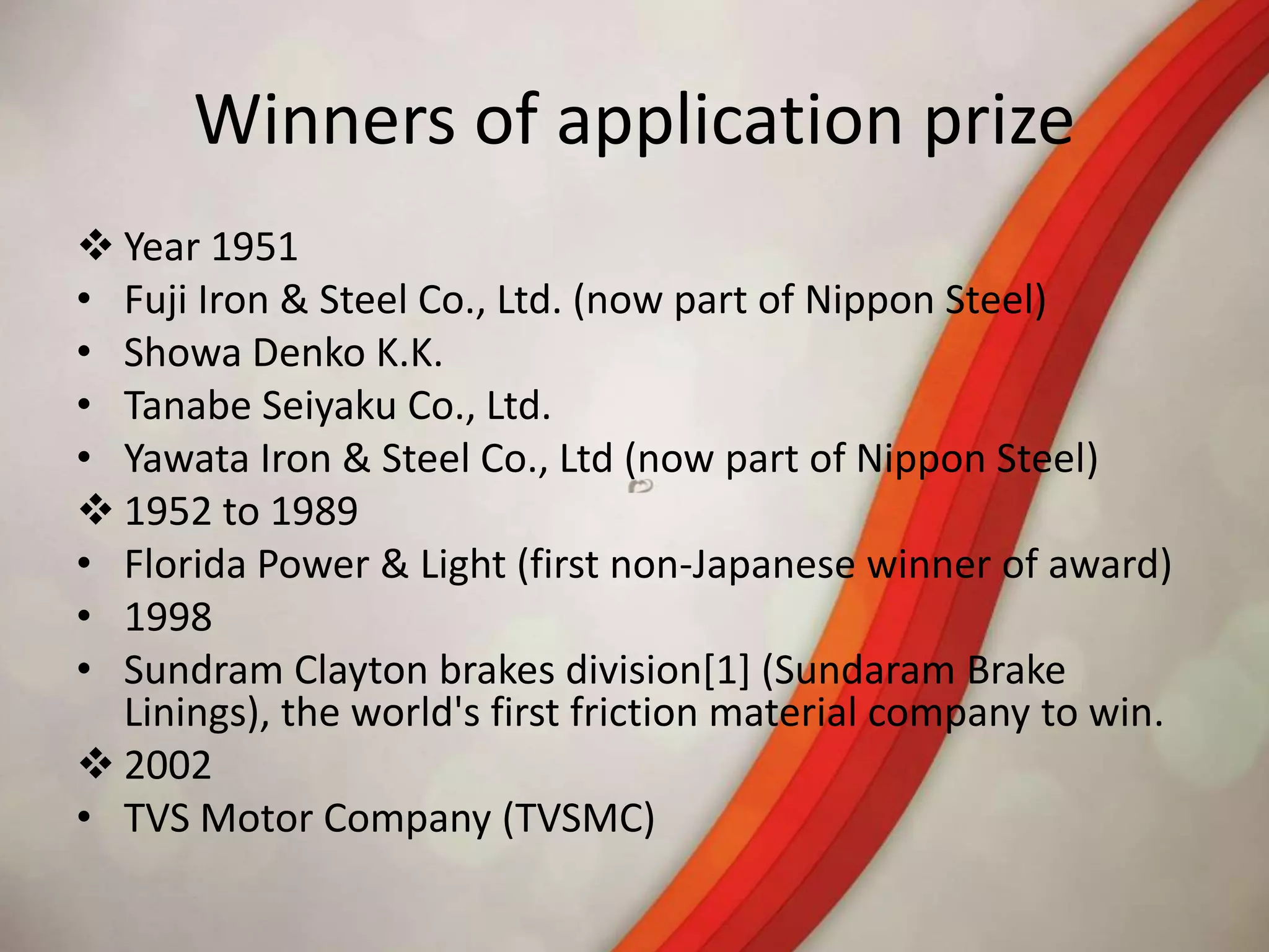 Mahindra & mahindra limited tqm and deming award | PPTX