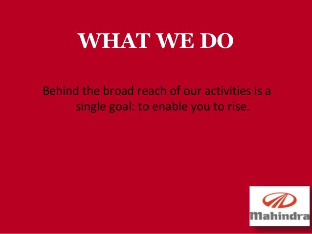 mahindra rise live young