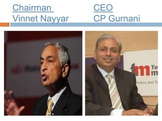 Chairman        CEO
Vinnet Nayyar   CP Gurnani
 