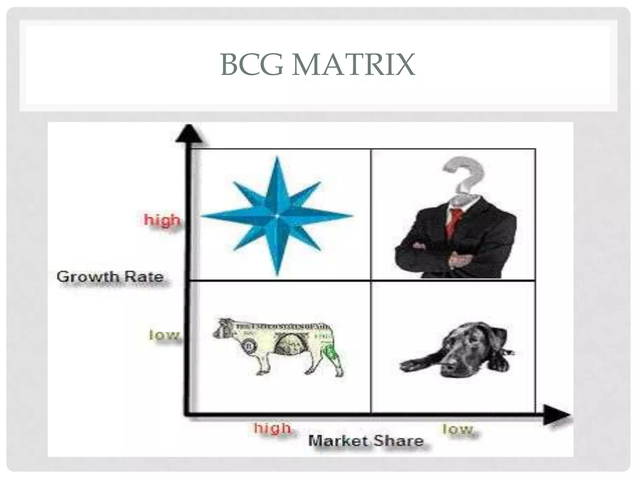 BCG MATRIX
 