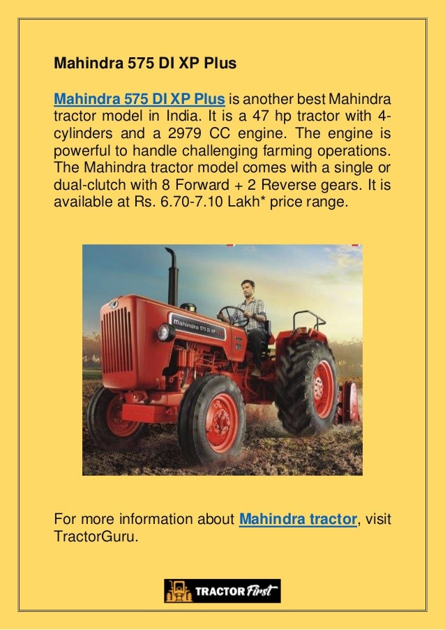 Price List of Mahindra Tractor in 2022