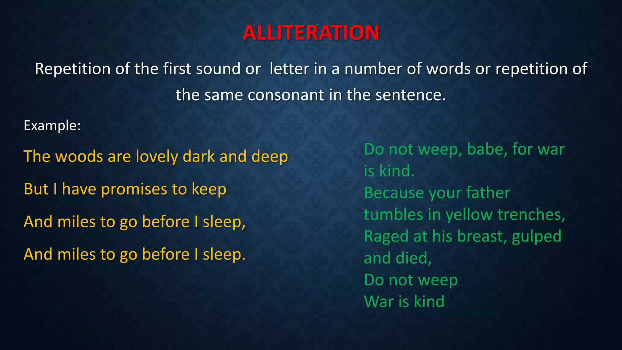 Literary Devices/ Figure of Speech | PPTX