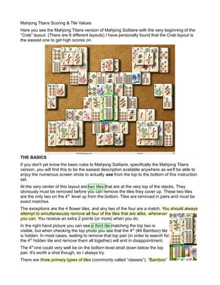 Mahjong Titans - Thinking games 