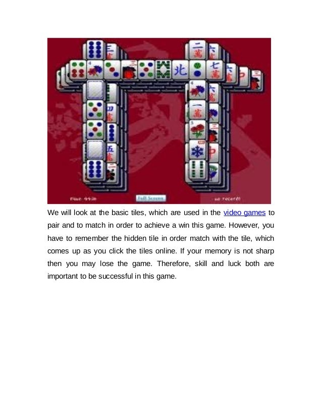 how to win at mahjong titans how to win at mahjong titans