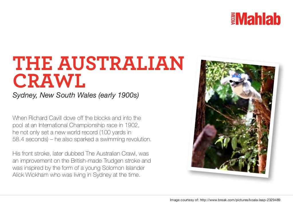 THE AUSTRALIAN CRAWL Sydney, New