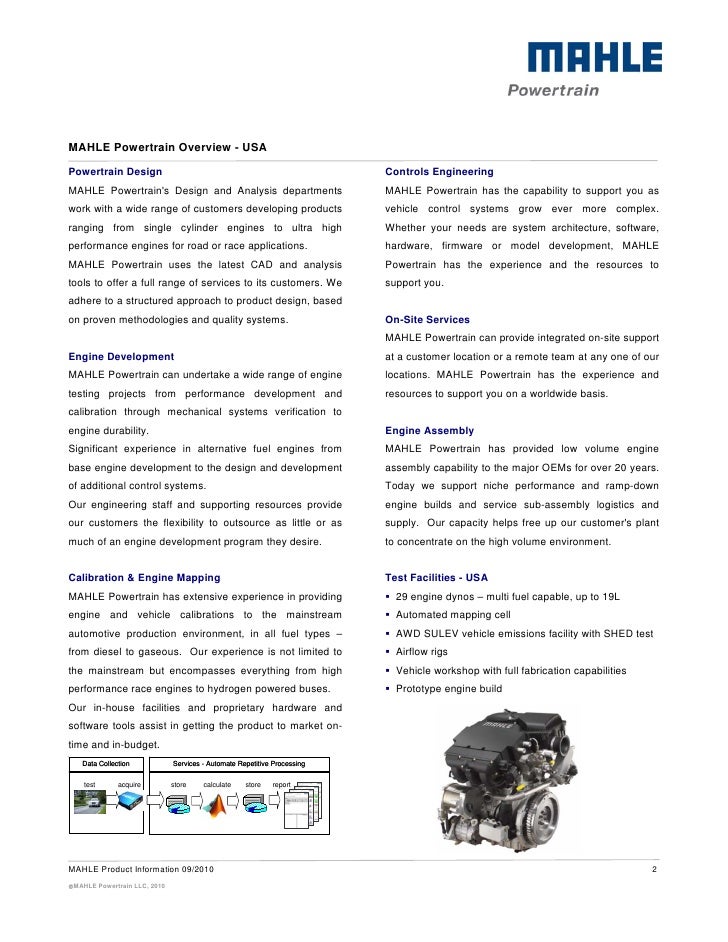 MAHLE Powertrain USA Overview