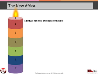 The New Africa
6
5
4
3
2
1
Spiritual Renewal and Transformation
TheNeweconomy.co.za. All rights reserved.
 