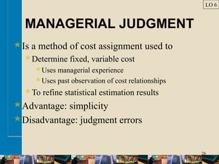 Managerial Judgment Akuntansi Manajemen Edisi 8 oleh Hansen & Mowen Bab 3 | PPT