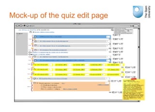 Mock-up of the quiz edit page
 