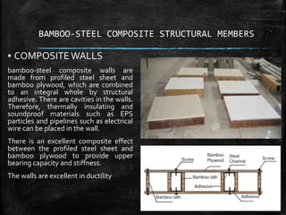 composite member bamboo steel | PPTX