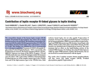 Kamikubo,	
  Y.;	
  Dellas,	
  C.;	
  Loskutoﬀ,	
  D.	
  J.;	
  Quigley,	
  J.	
  P.;	
  Ruggeri,	
  Z.	
  M.	
  ContribuFon	
  of	
  LepFn	
  Receptor	
  N-­‐inked	
  Glycans	
  to	
  LepFn	
  Binding.	
  Biochem.	
  J.	
  2008,	
  410,	
  595–604.	
  
 