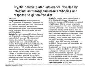 Not,	
  T.;	
  Ziberna,	
  F.;	
  VaYa,	
  S.;	
  Quaglia,	
  S.;	
  Martelossi,	
  S.;	
  Villanacci,	
  V.;	
  Marzari,	
  R.;	
  Florian,	
  F.;	
  Vecchiet,	
  M.;	
  Sulic,	
  A.-­‐M.;	
  Ferrara,	
  F.;	
  Bradbury,	
  A.;	
  SblaYero,	
  D.;	
  Ventura,	
  A.	
  Gut	
  
2011,	
  doi:10.1136/gut.2010.232900.	
  
 