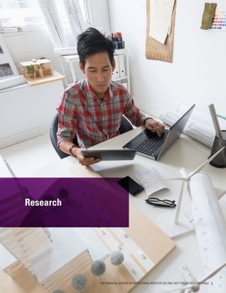 Research
FOR FINANCIAL ADVISOR OR INSTITUTIONAL INVESTOR USE ONLY. NOT FOR USE WITH THE PUBLIC. 5
 