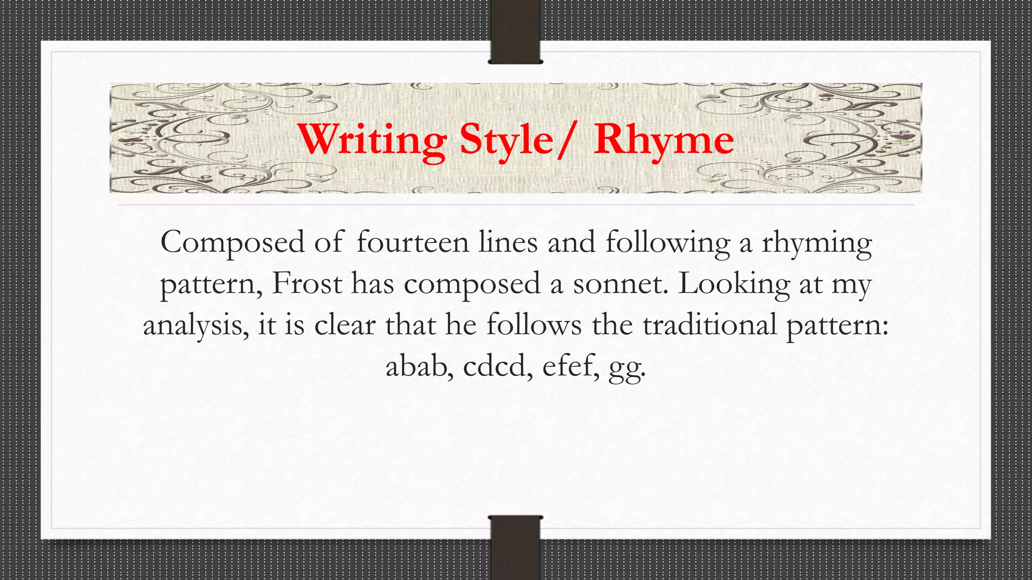 The Silken Tent By Robert Frost | PPTX