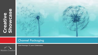Orbit Montage 15 years Celebrations. Channel Packaging Creative Showcase 