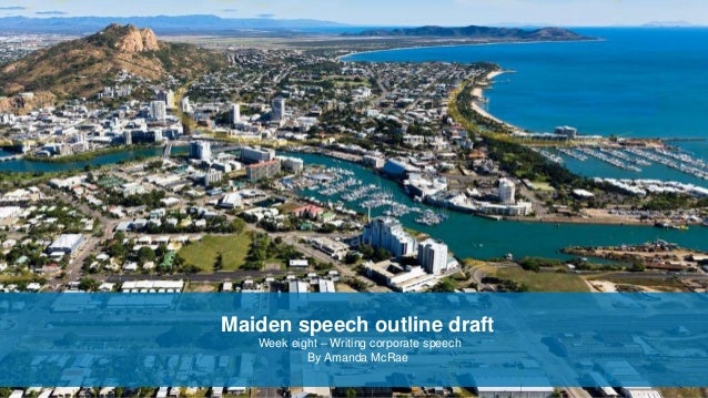 Writing a maiden speech