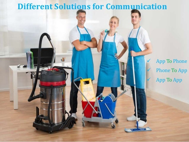 Different Solutions for Communication
 App To Phone
 Phone To App
 App To App
 