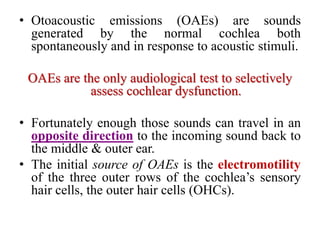 Mai EchoG and OAEs ENT [Recovered].pptx