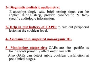 Mai EchoG and OAEs ENT [Recovered].pptx