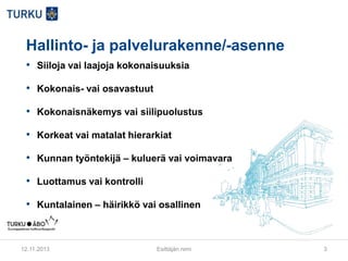 Miten kunnallista sosiaalipolitiikkaa voidaan toteuttaa tavoitteellisesti, sosiaalineuvos Maija Perho, Huoltaja-­‐säätiön isännistön puheenjohtaja