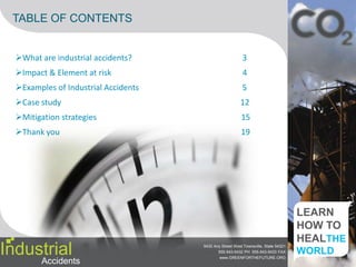 TABLE OF CONTENTSWhat are industrial accidents?		                        3 