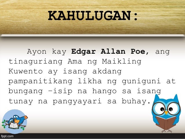 Sino Ang Tinaguriang Ama Ng Maikling Kwento Maikling Kwento