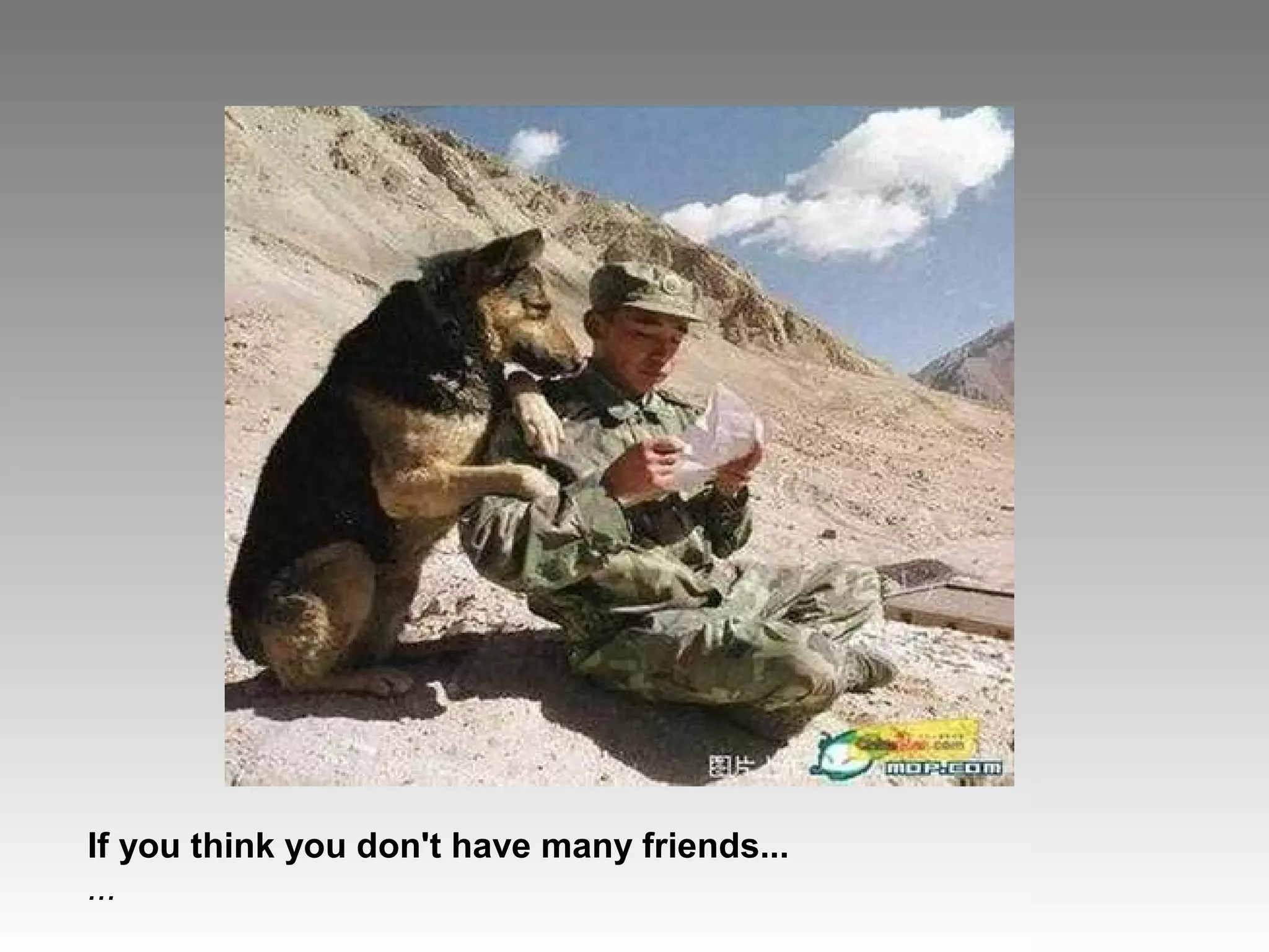 If you think you don't have many friends...
...